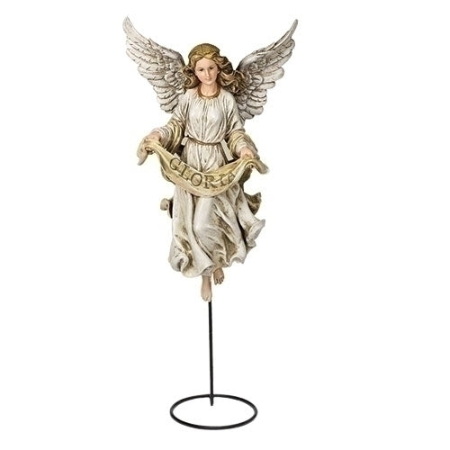 GLORIA ANGEL ON STAND by Joseph's Studio® 27" Color Nativity Collection