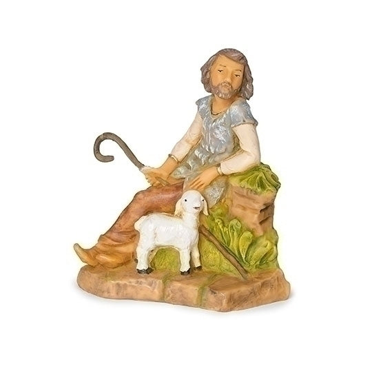 Callum, the Sitting Shepherd Father - Fontanini® 5" Collection - 2025 PREORDER, SHIPS 7/25