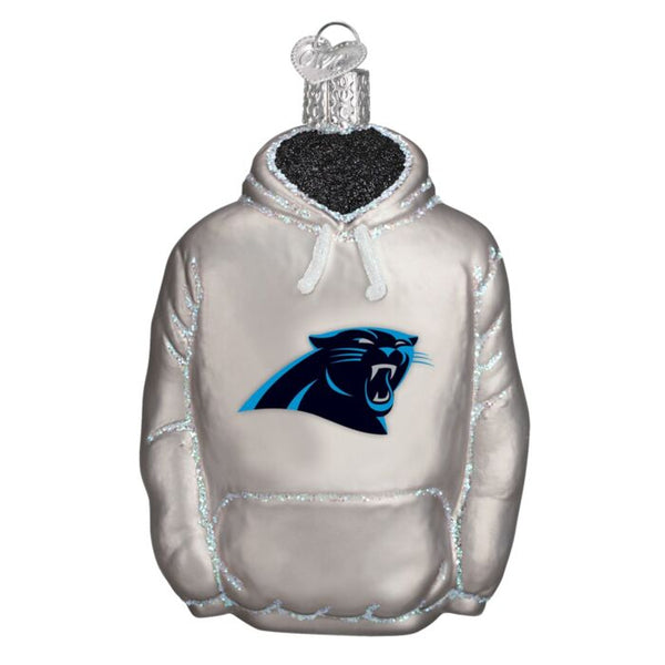 CAROLINA PANTHERS Old World Christmas Hoodie Licensed Ornament - SPECIAL PURCHASE