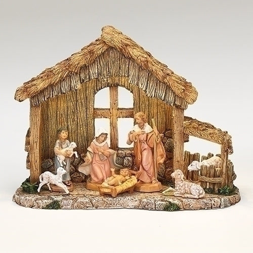 7 Piece Piece Nativity Set for 5 Inch Scale - Lighted with Adaptor Set (Sold Alone) - SALE